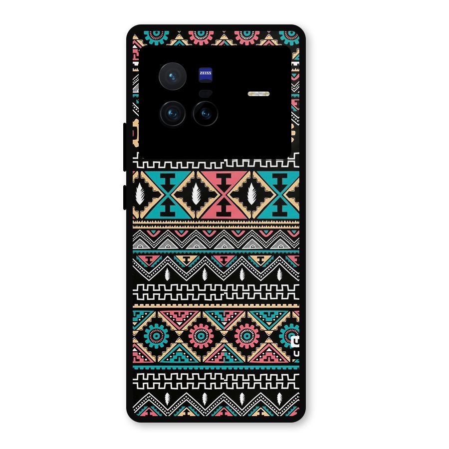 Aztec Beautiful Creativity Metal Back Case for Vivo X80