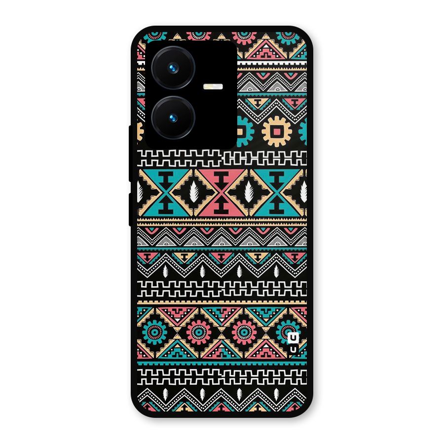 Aztec Beautiful Creativity Metal Back Case for Vivo Y22