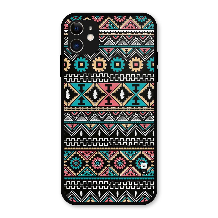 Aztec Beautiful Creativity Metal Back Case for iPhone 11