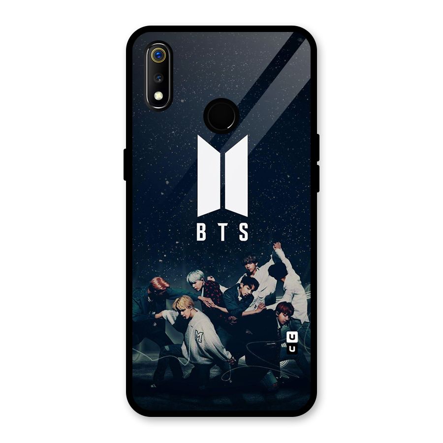 BTS Army All Glass Back Case for Realme 3i