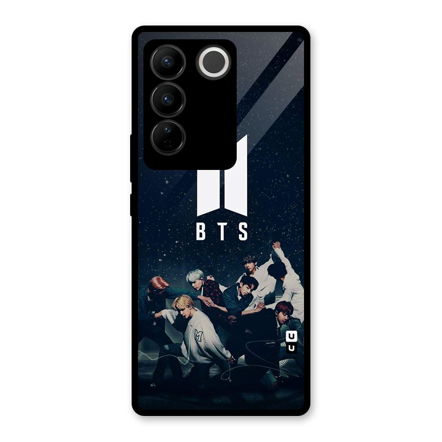 BTS Army All Glass Back Case for Vivo V27 Pro