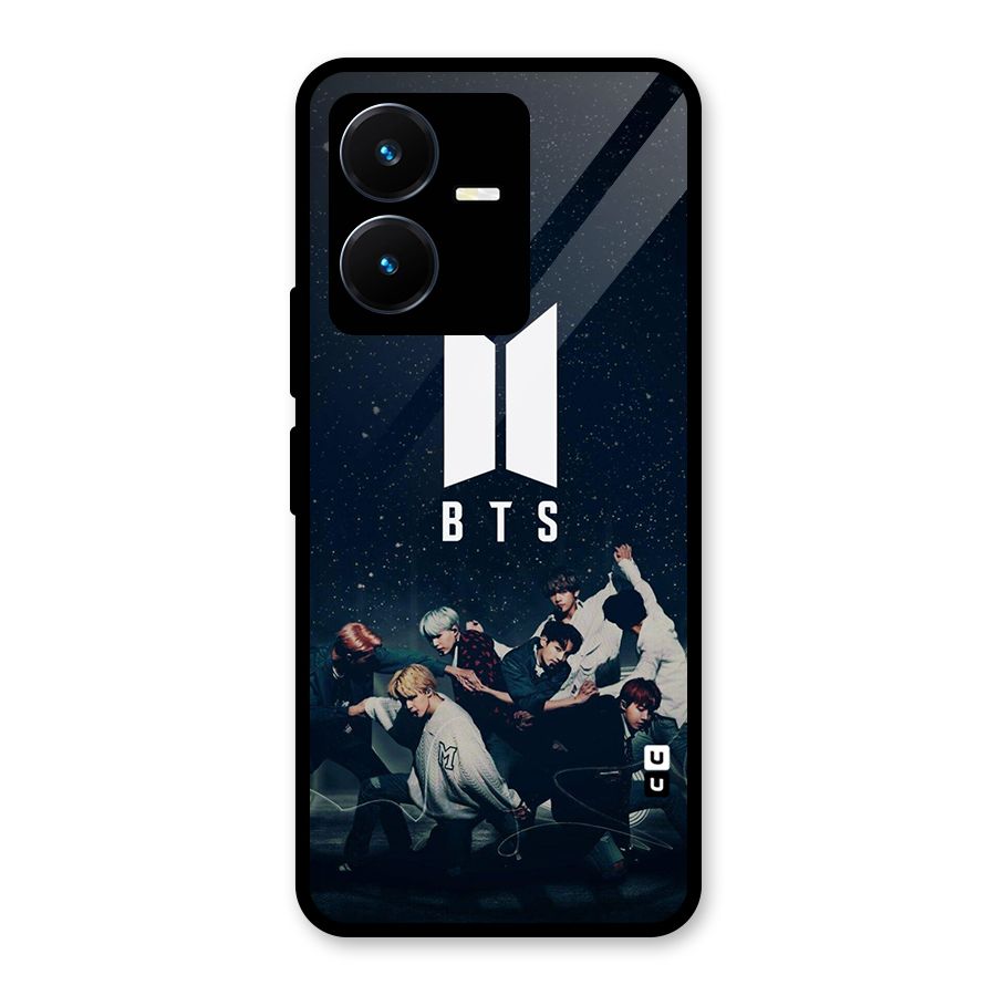 BTS Army All Glass Back Case for Vivo Y22s