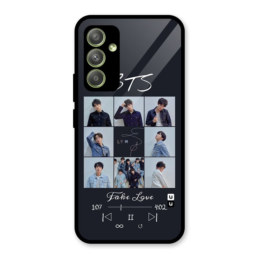 BTS Fake Love Glass Back Case for Galaxy A54
