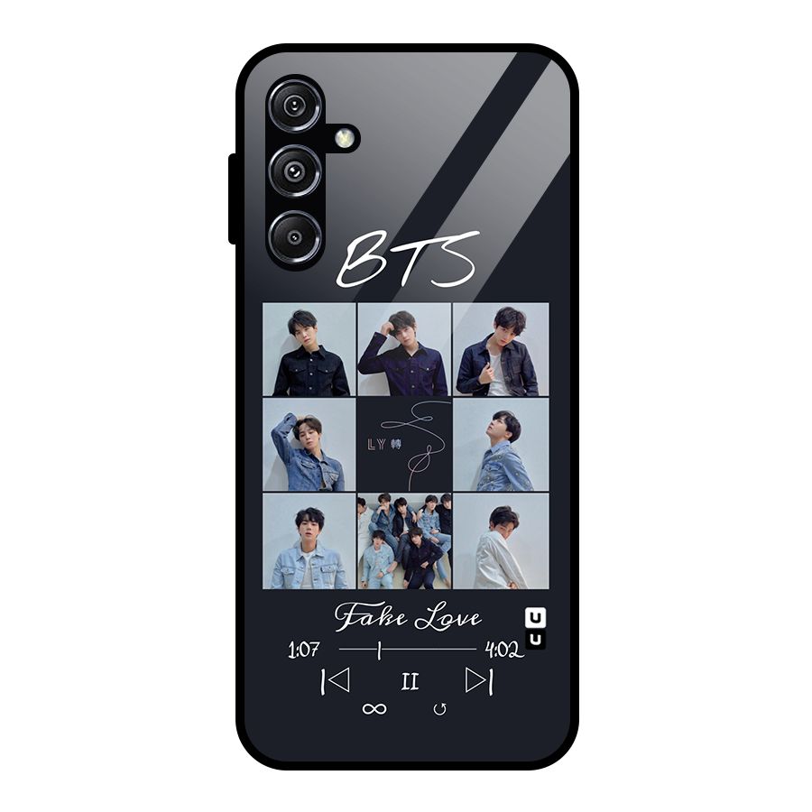 BTS Fake Love Glass Back Case for Galaxy M34 5G