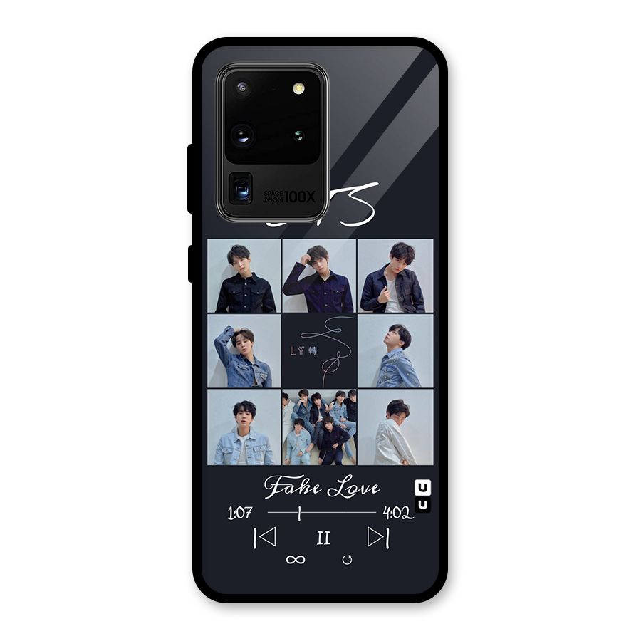 BTS Fake Love Glass Back Case for Galaxy S20 Ultra