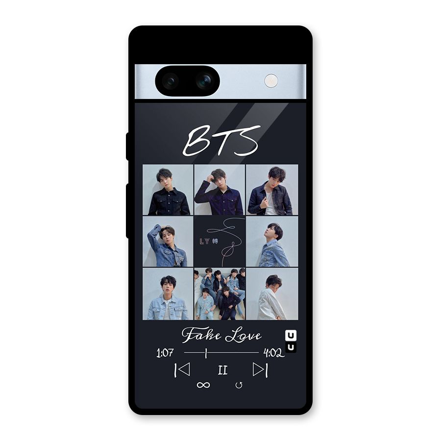 BTS Fake Love Glass Back Case for Google Pixel 7a
