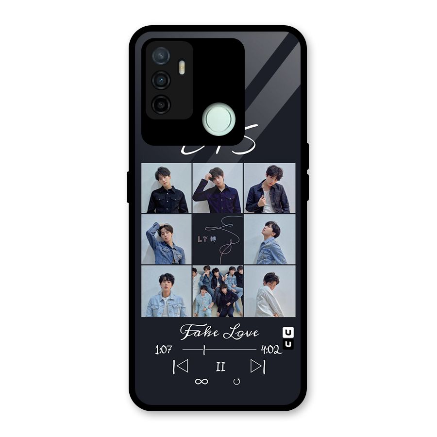 BTS Fake Love Glass Back Case for Oppo A53