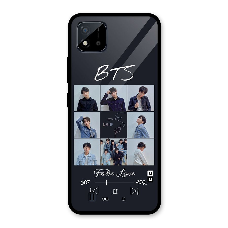 BTS Fake Love Glass Back Case for Realme C11 2021