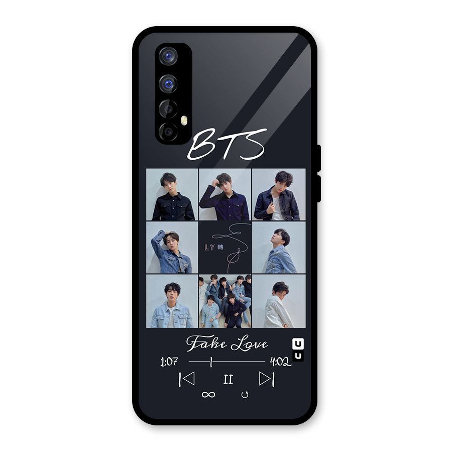 BTS Fake Love Glass Back Case for Realme Narzo 20 Pro