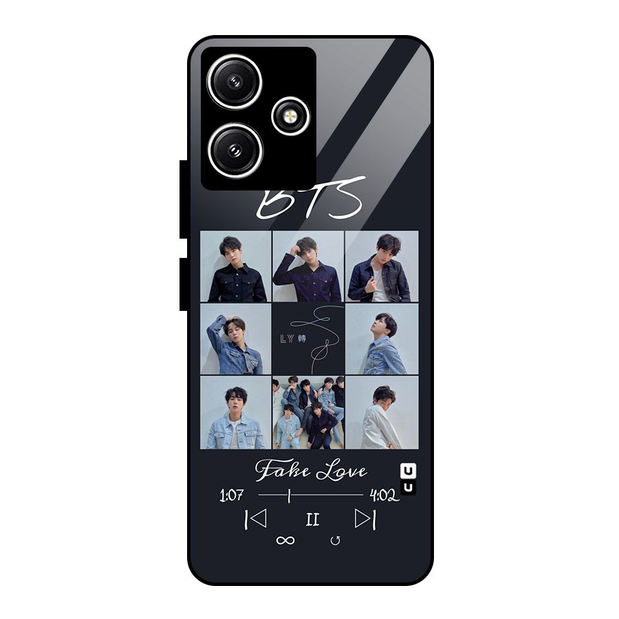 BTS Fake Love Glass Back Case for Redmi 12 5G