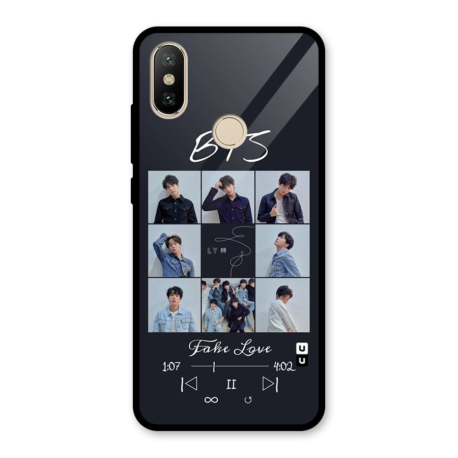 BTS Fake Love Glass Back Case for Redmi A2