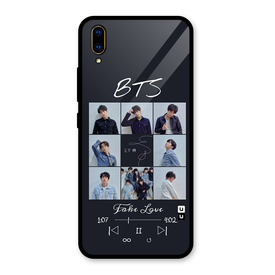 BTS Fake Love Glass Back Case for Vivo V11 Pro