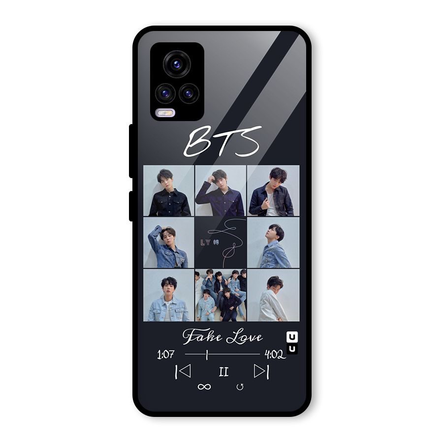 BTS Fake Love Glass Back Case for Vivo V20 2021