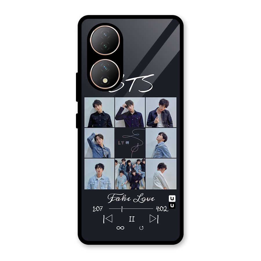 BTS Fake Love Glass Back Case for Vivo Y100