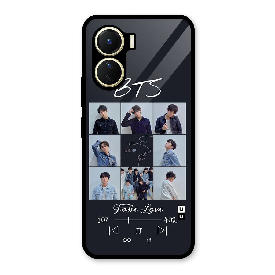 BTS Fake Love Glass Back Case for Vivo Y16