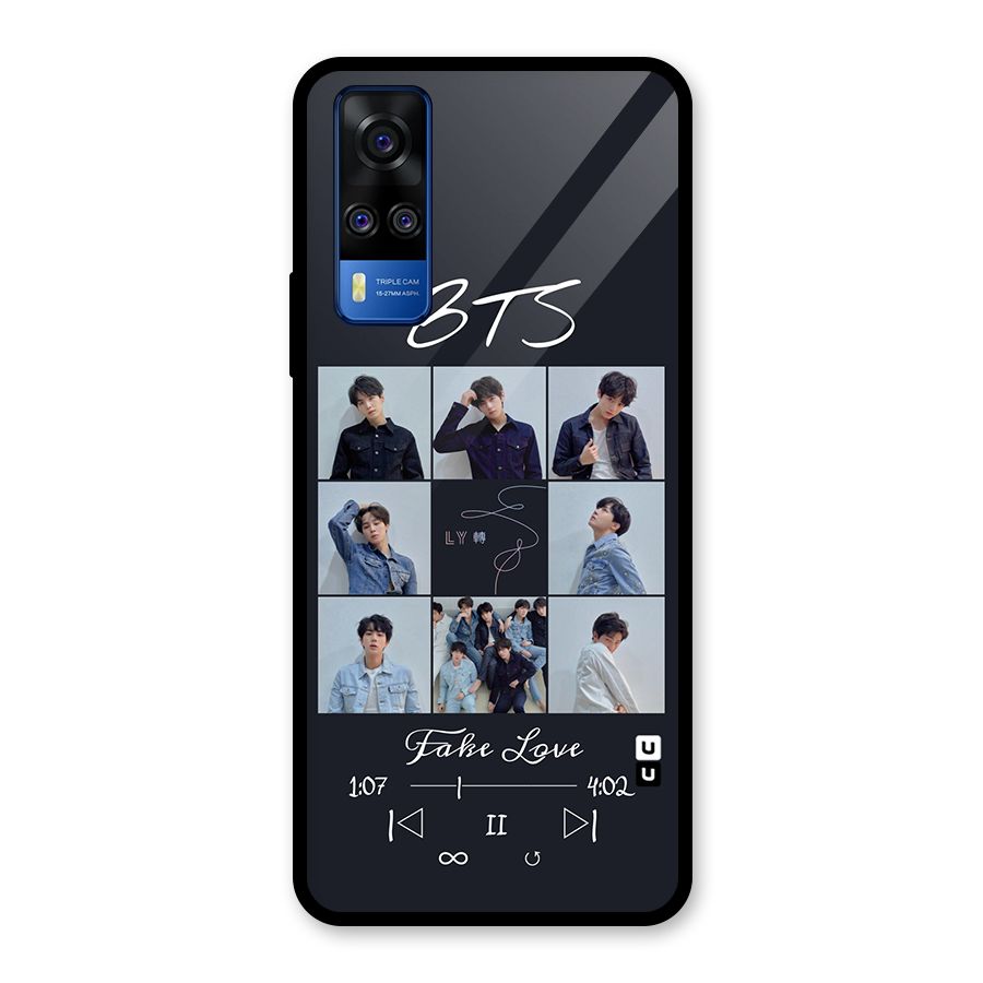 BTS Fake Love Glass Back Case for Vivo Y31