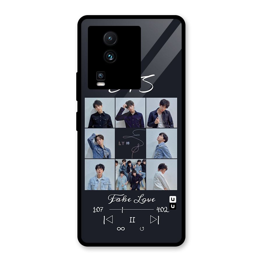 BTS Fake Love Glass Back Case for Vivo iQOO Neo 7 Pro