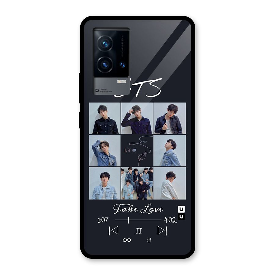 BTS Fake Love Glass Back Case for iQOO 9 5G