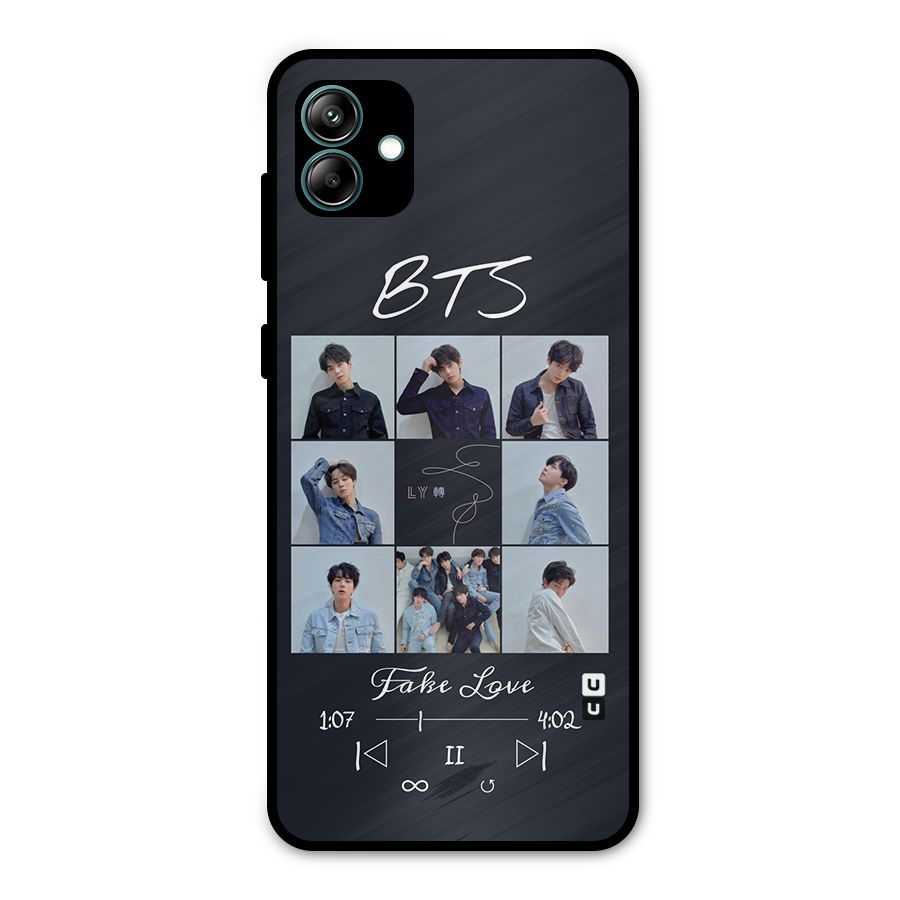 BTS Fake Love Metal Back Case for Galaxy A04
