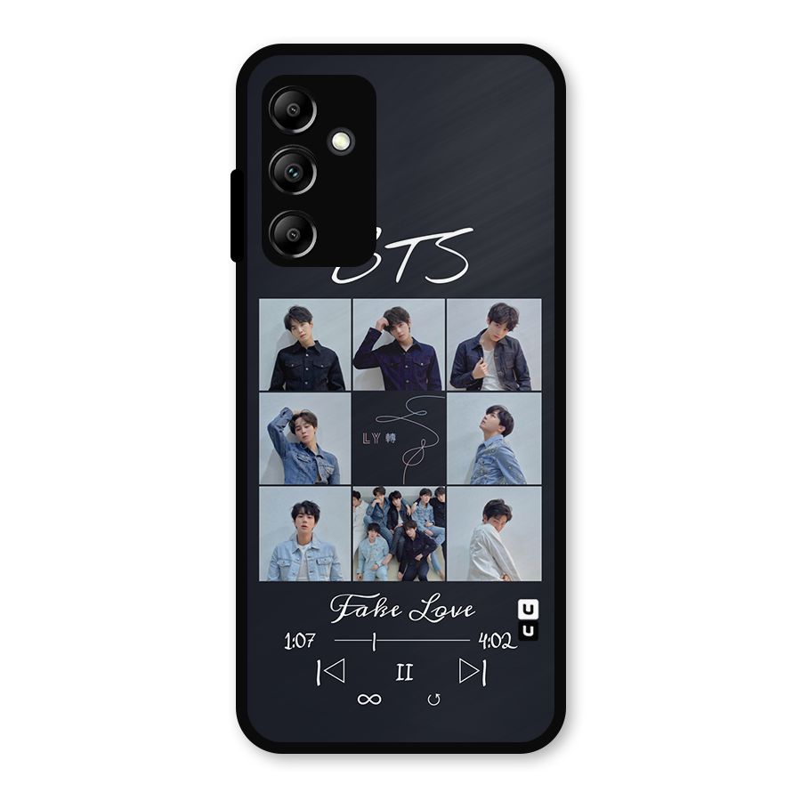 BTS Fake Love Metal Back Case for Galaxy A14 5G