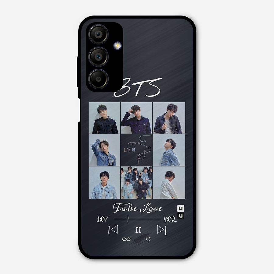 BTS Fake Love Metal Back Case for Galaxy A15 5G