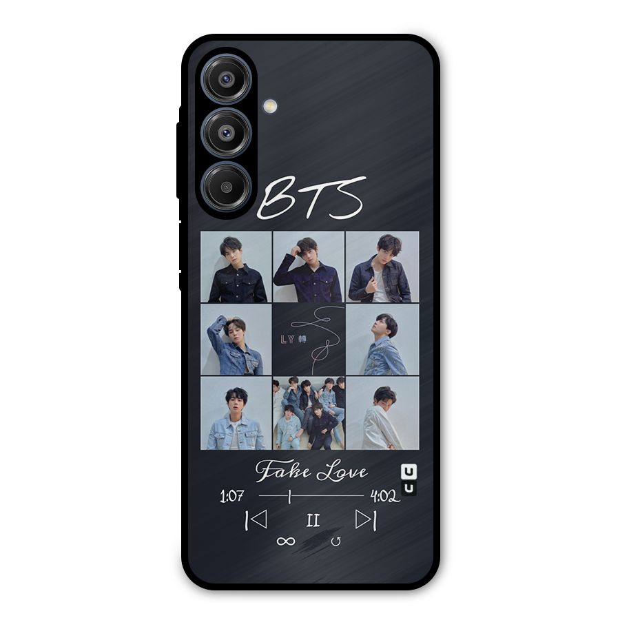 BTS Fake Love Metal Back Case for Galaxy A16 5G