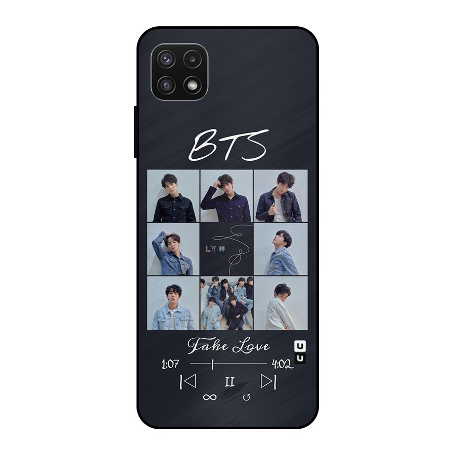 BTS Fake Love Metal Back Case for Galaxy A22 5G