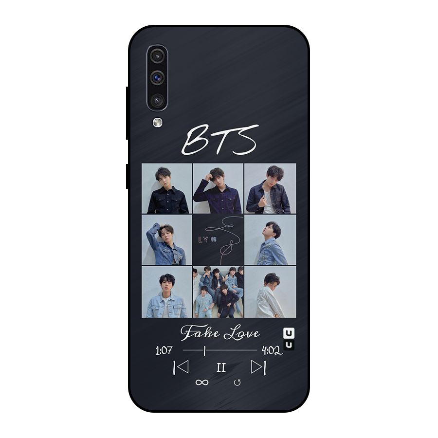 BTS Fake Love Metal Back Case for Galaxy A30s