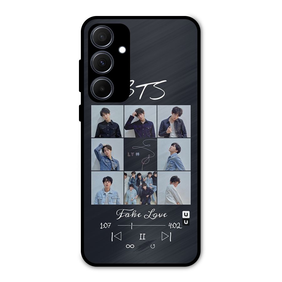 BTS Fake Love Metal Back Case for Galaxy A35