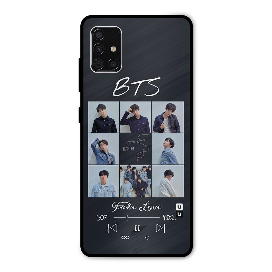 BTS Fake Love Metal Back Case for Galaxy A51