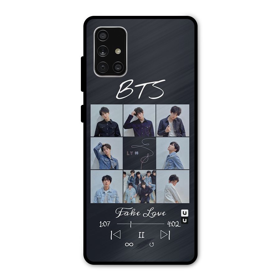 BTS Fake Love Metal Back Case for Galaxy A71