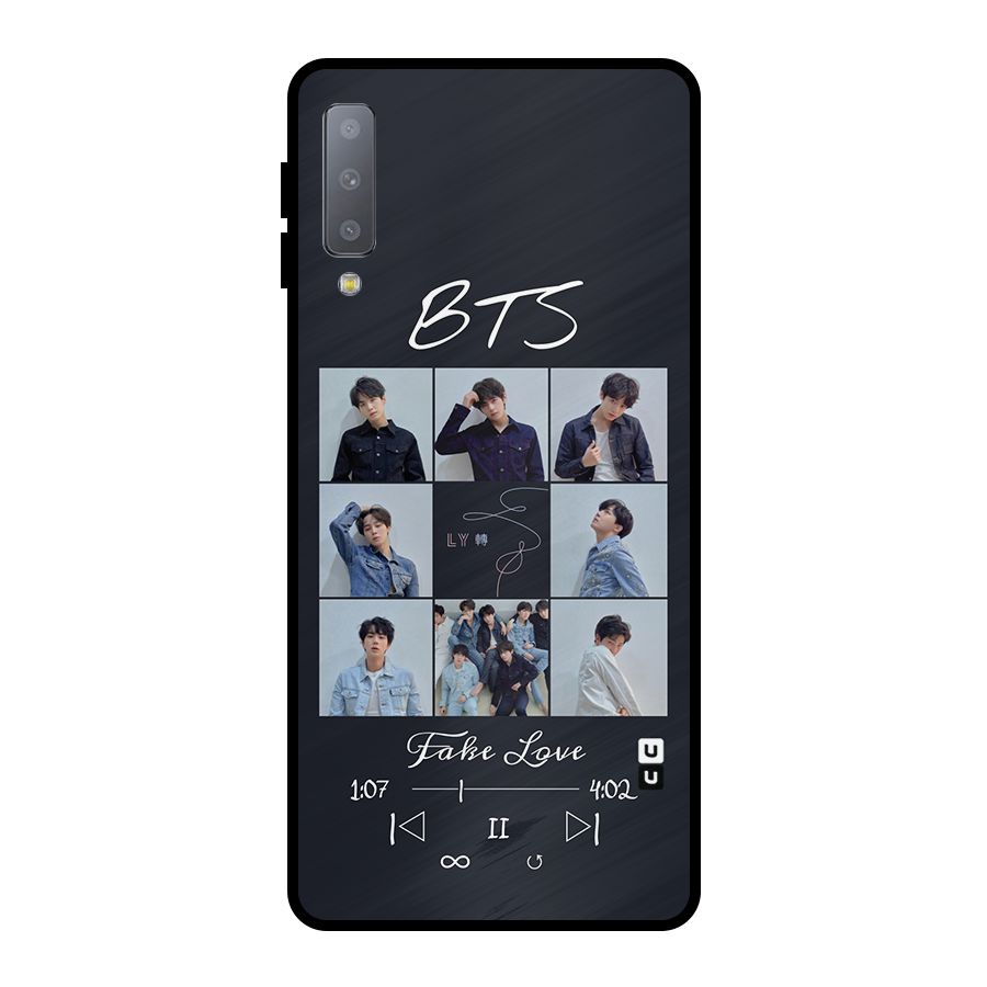 BTS Fake Love Metal Back Case for Galaxy A7 (2018)
