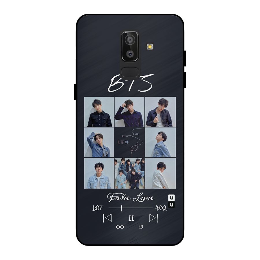 BTS Fake Love Metal Back Case for Galaxy J8