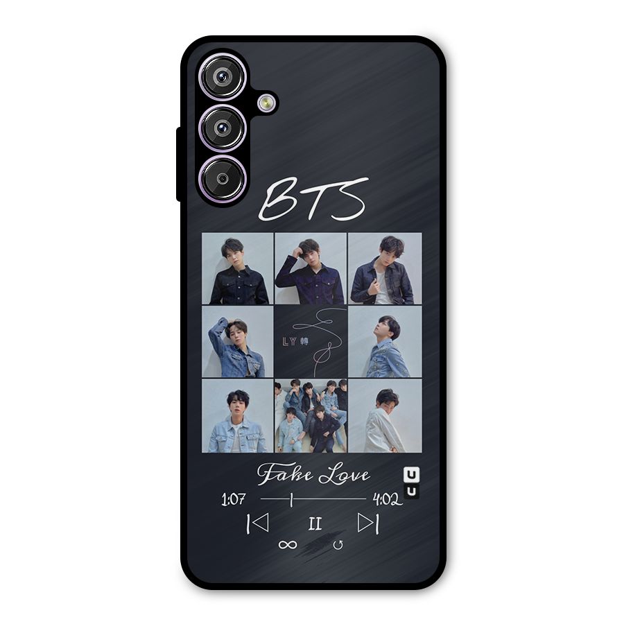 BTS Fake Love Metal Back Case for Galaxy M15
