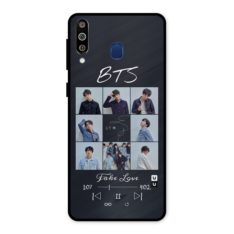 BTS Fake Love Metal Back Case for Galaxy M30