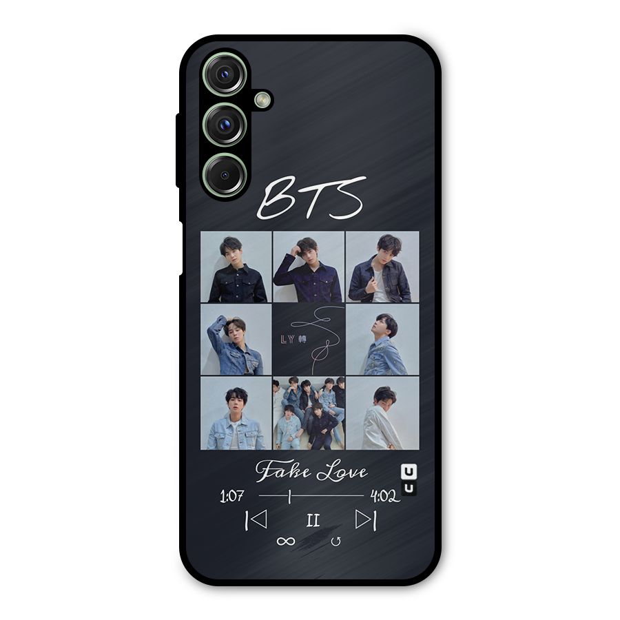 BTS Fake Love Metal Back Case for Galaxy M34