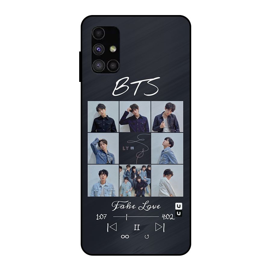 BTS Fake Love Metal Back Case for Galaxy M51