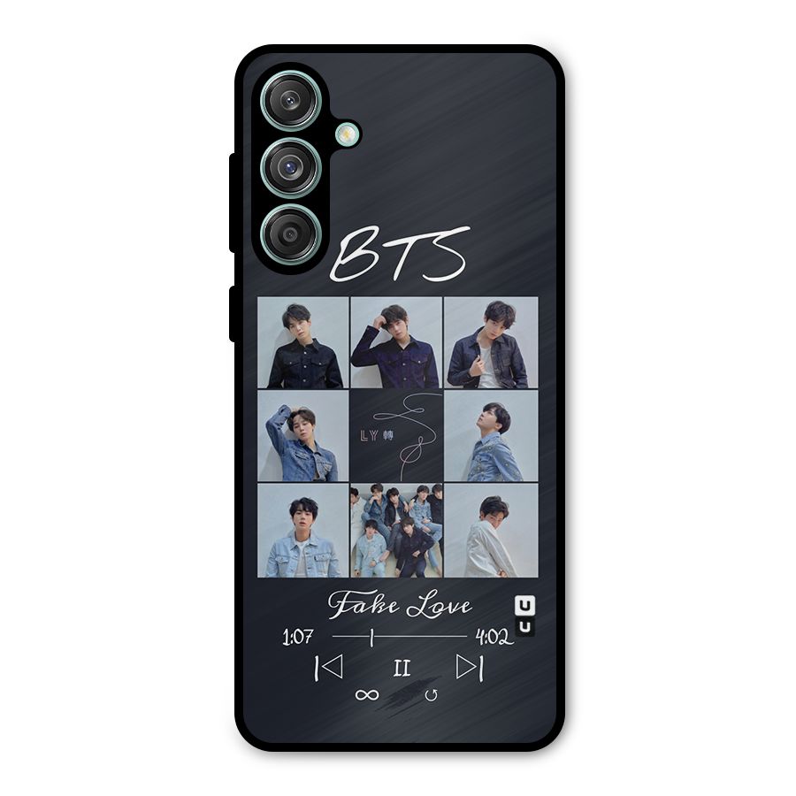 BTS Fake Love Metal Back Case for Galaxy M55 5G