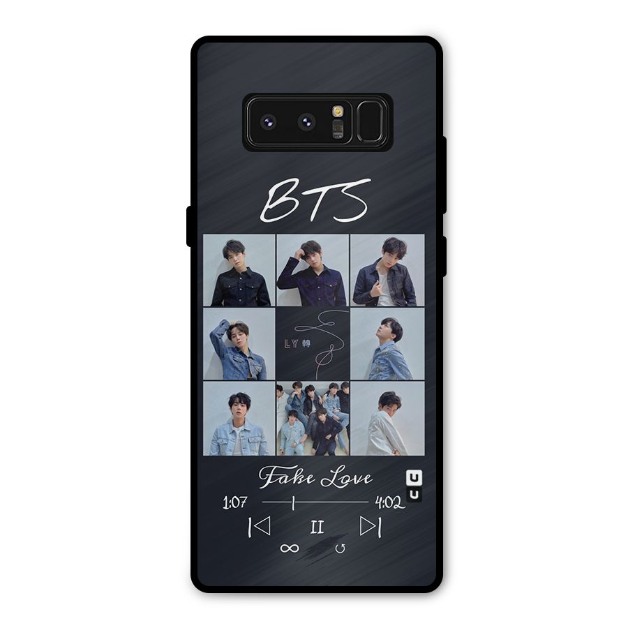 BTS Fake Love Metal Back Case for Galaxy Note 8