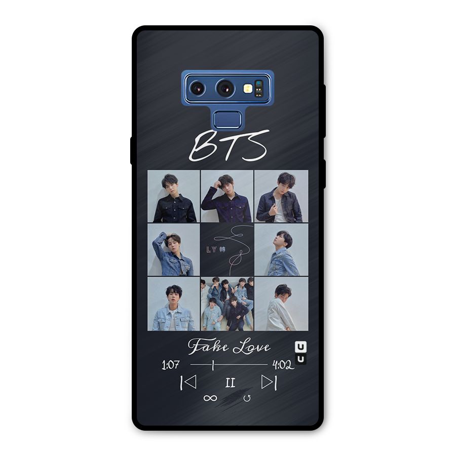 BTS Fake Love Metal Back Case for Galaxy Note 9