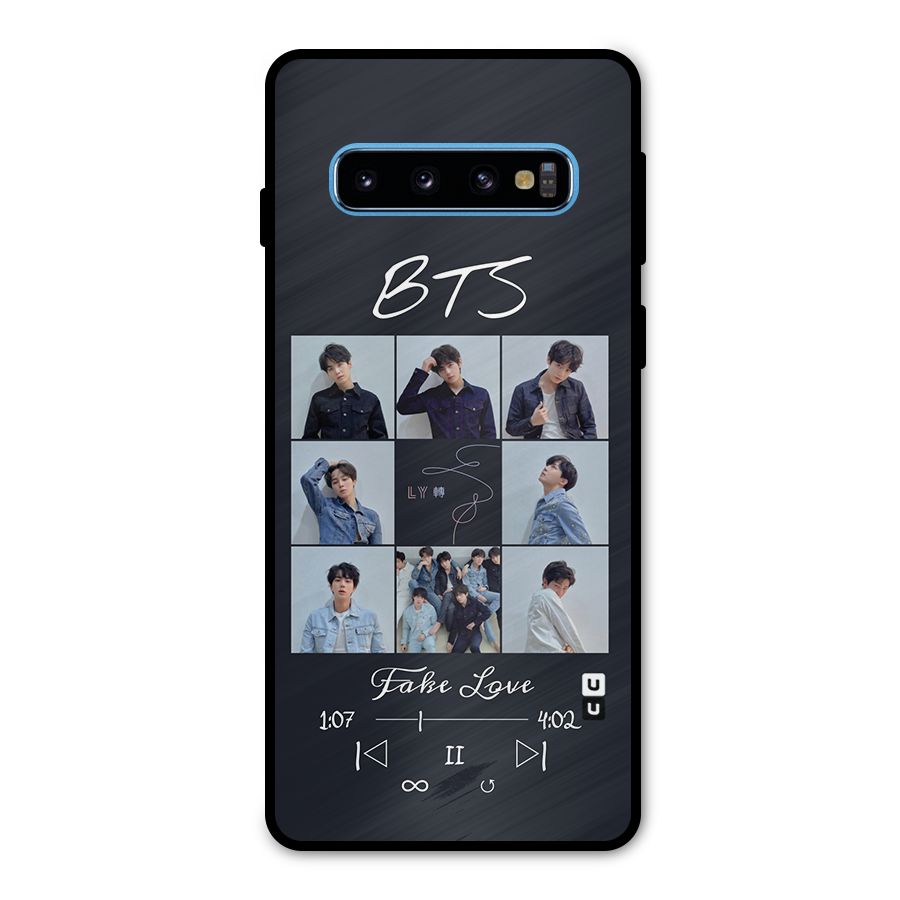 BTS Fake Love Metal Back Case for Galaxy S10