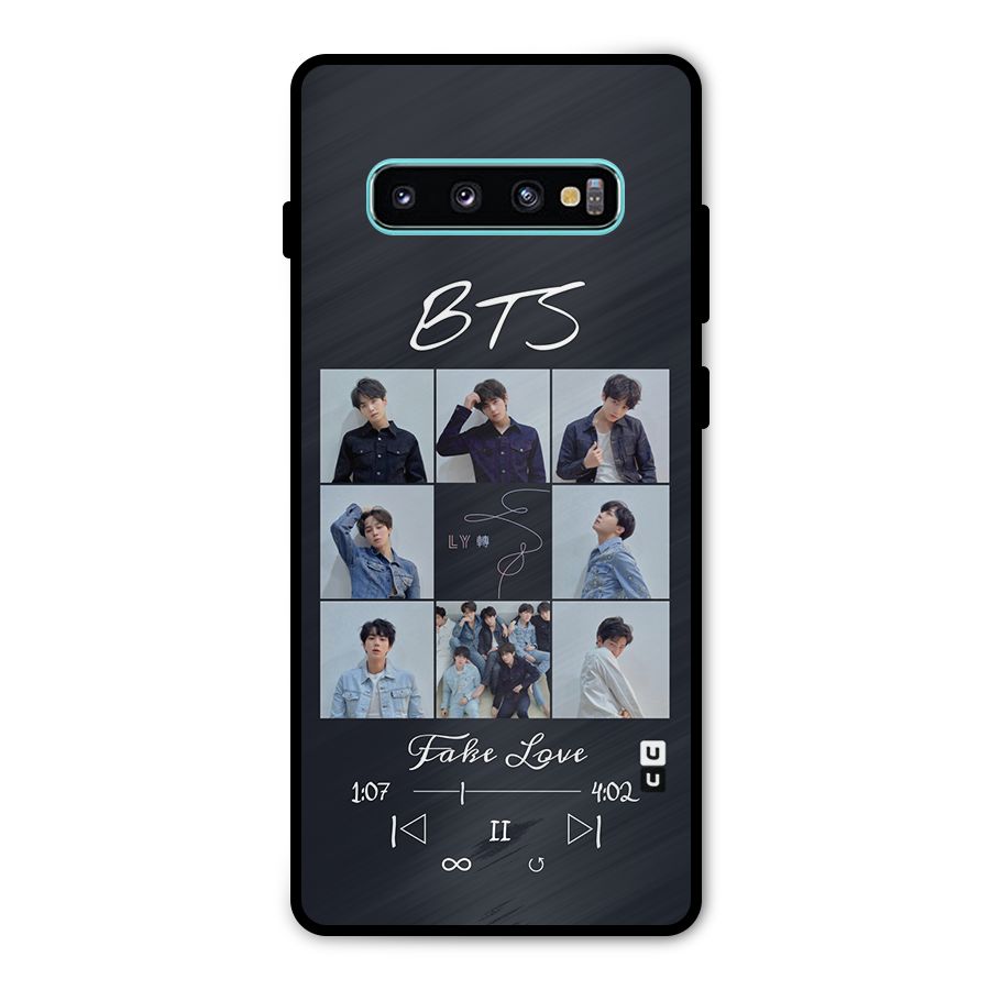 BTS Fake Love Metal Back Case for Galaxy S10 Plus