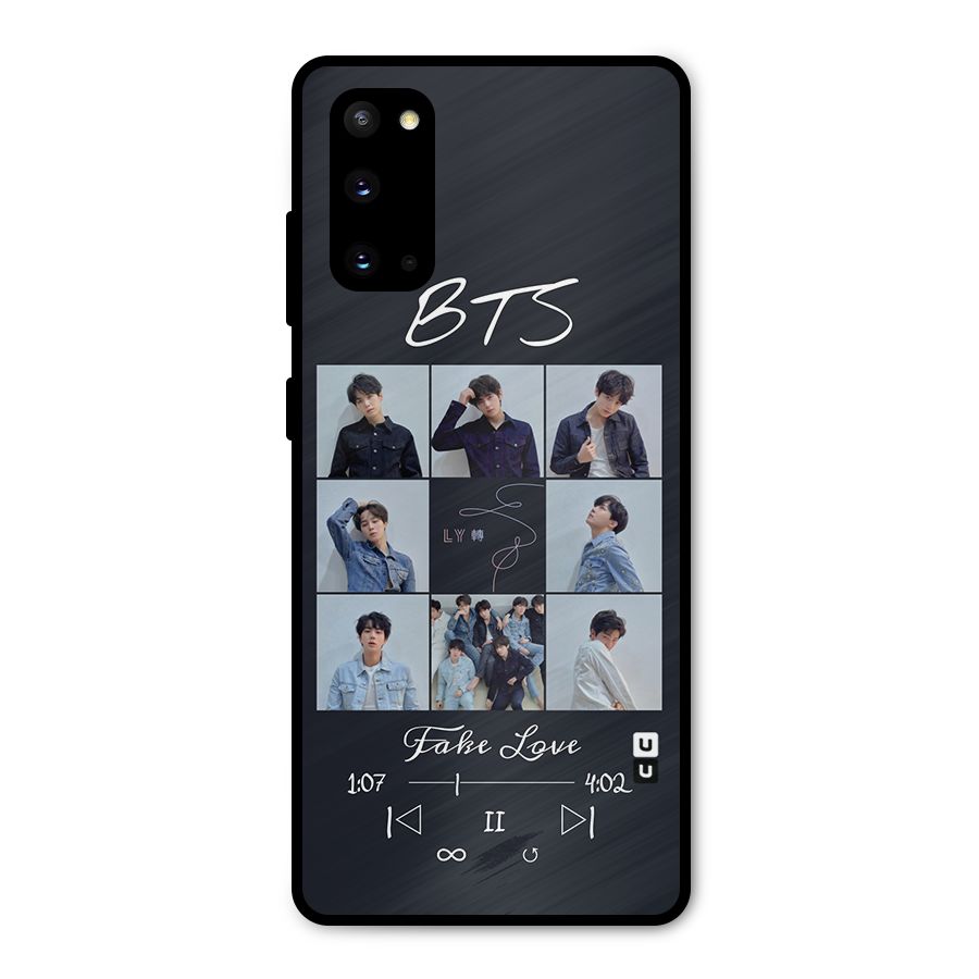 BTS Fake Love Metal Back Case for Galaxy S20