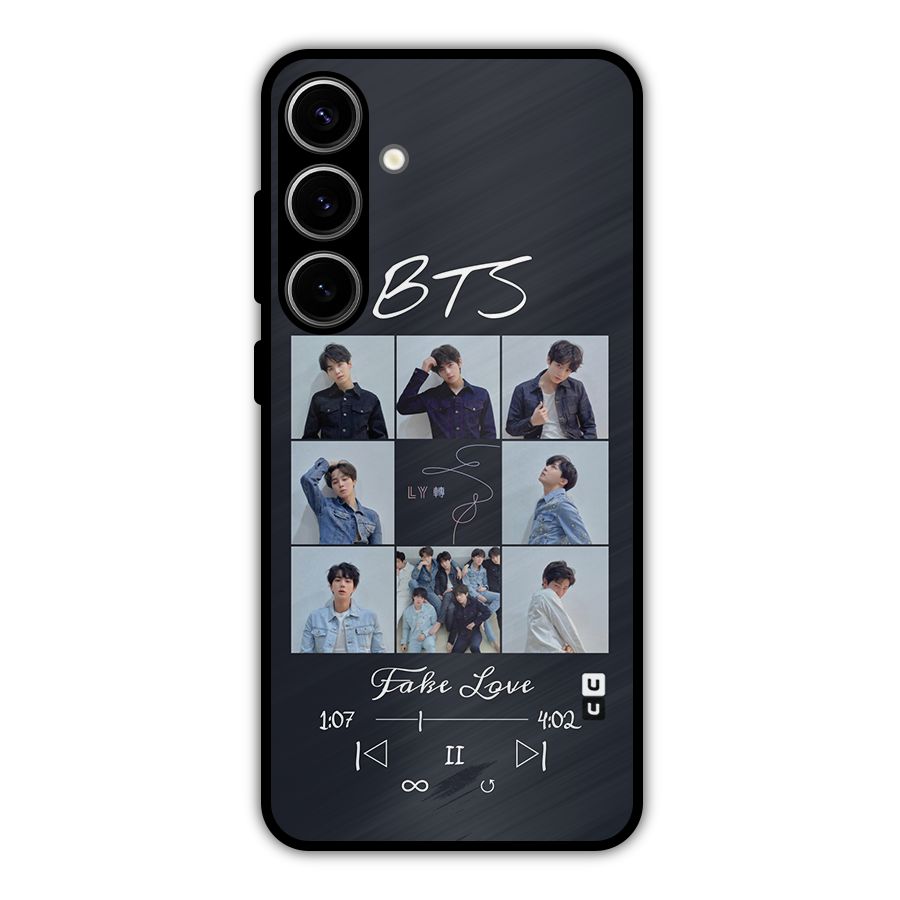 BTS Fake Love Metal Back Case for Galaxy S24 Plus
