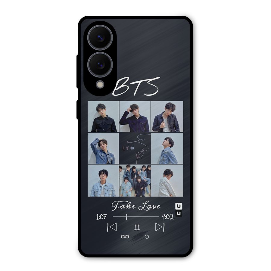BTS Fake Love Metal Back Case for Galaxy S25 Edge