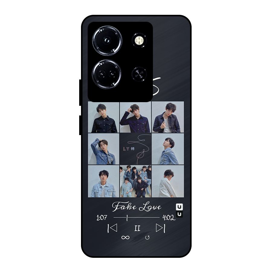 BTS Fake Love Metal Back Case for Infinix Note 30 5G