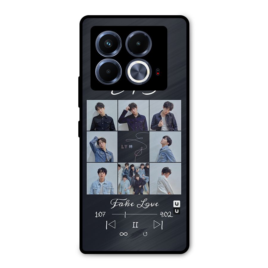 BTS Fake Love Metal Back Case for Infinix Note 40 5G
