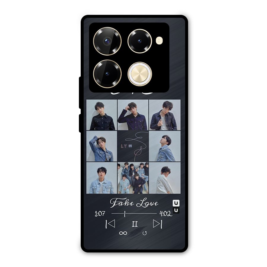 BTS Fake Love Metal Back Case for Infinix Note 40 Pro