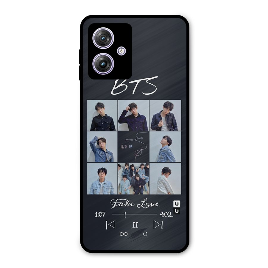 BTS Fake Love Metal Back Case for Moto G64