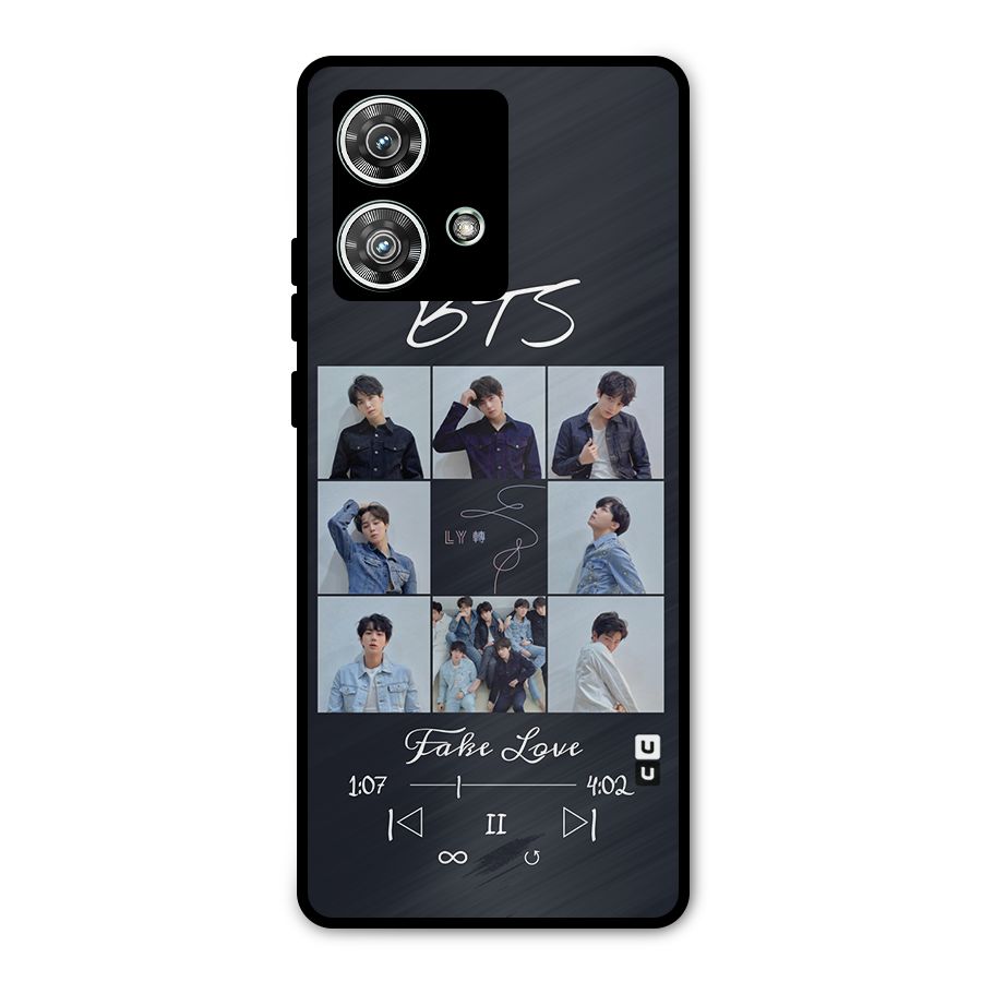 BTS Fake Love Metal Back Case for Motorola Edge 40 Neo
